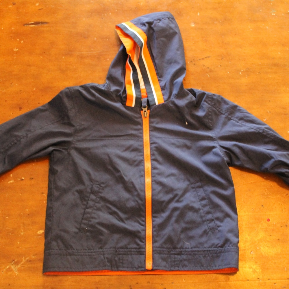 GAP Blue and Orange Rain Coat